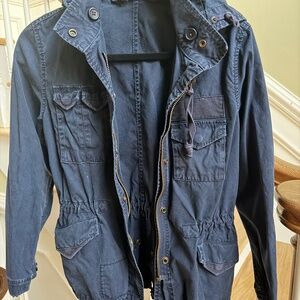 J.Crew Navy Studded Utility Jacket